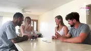 Playing cards with our close friends ends up in WIFE SWAPPING - Sammm Next Door & Stella Sedona