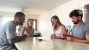 Playing cards with our close friends ends up in WIFE SWAPPING - Sammm Next Door & Stella Sedona