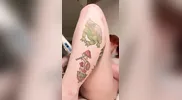 cute redhead having an explosive orgasm with fuck machine and buttplug