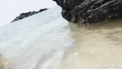 She made me cum in less than a min at the public beach