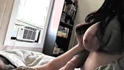 Beautiful Big Titty Dark Haired Girlfriend Gets Tits Sucked And A Deep Dripping Creampie