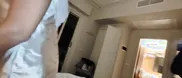 Slutty wife takes a lot of cock from a friend secretly in the hotel during vacation - real amateur