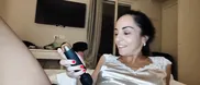 Slutty wife takes a lot of cock from a friend secretly in the hotel during vacation - real amateur