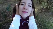beautiful TEEN WITH A HOT BODY GOT FUCKED FOR THE FIRST TIME IN A FRUIT FOREST - OUTDOOR SEX