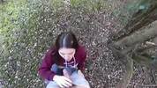 beautiful TEEN WITH A HOT BODY GOT FUCKED FOR THE FIRST TIME IN A FRUIT FOREST - OUTDOOR SEX