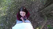 beautiful TEEN WITH A HOT BODY GOT FUCKED FOR THE FIRST TIME IN A FRUIT FOREST - OUTDOOR SEX
