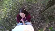 beautiful TEEN WITH A HOT BODY GOT FUCKED FOR THE FIRST TIME IN A FRUIT FOREST - OUTDOOR SEX