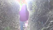 beautiful TEEN WITH A HOT BODY GOT FUCKED FOR THE FIRST TIME IN A FRUIT FOREST - OUTDOOR SEX