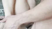 Slobbery blowjob and hard fuck with a pregnant woman (close-up)