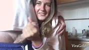 Quick Homemade Handjob from Sexy Camilla Moon with Lot A Cum
