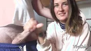 Quick Homemade Handjob from Sexy Camilla Moon with Lot A Cum