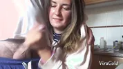 Quick Homemade Handjob from Sexy Camilla Moon with Lot A Cum