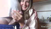 Quick Homemade Handjob from Sexy Camilla Moon with Lot A Cum