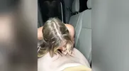 Bridesmaid slips away from the wedding for a backseat quickie