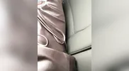 Bridesmaid slips away from the wedding for a backseat quickie