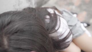 Student Sophia Sucking Dick and Fucking outdoor HD