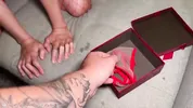 No money? Just give her a dick and a good cumshot on her face! the best Christmas gift | Anastangel
