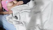 Sneaking sex with my girlfriend. We almost got caught by her parents. Rich moans