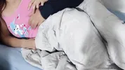 Sneaking sex with my girlfriend. We almost got caught by her parents. Rich moans