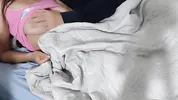 Sneaking sex with my girlfriend. We almost got caught by her parents. Rich moans