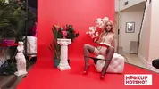 BTS - Petite Blonde Maria Kazi Shows Off The Goods Backstage!