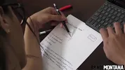 Student girlfriend took time to take it in the ass