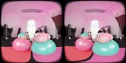 VR Bangers: Two Skinny Babes In Shorts Ride Your Dick In A Gym Threesome FFM | VR Porn