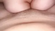 I masturbated with my girlfriend's rich tits, and I end up sucking myself deliciously. Lesbian