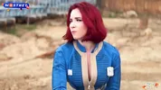 Fallout Cosplay - Redhead Dweller of Shelter 33 Rough Fucks with Stranger till Facial