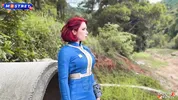 Fallout Cosplay - Redhead Dweller of Shelter 33 Rough Fucks with Stranger till Facial