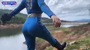 Fallout Cosplay - Redhead Dweller of Shelter 33 Rough Fucks with Stranger till Facial