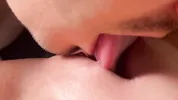 Cunnilingus from my boyfriend. I moaned loudly from orgasm. CLOSE UP POV