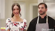 Delphine Films- April Olsen's Naughty Cooking Show Turns Into a Sexy THREESOME