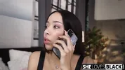 Asian Hottie Lia Lin Cant Get Enough Of Big Black Dick