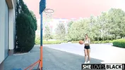 Fit Blondie Elena Lux Loves Shooting BBC Inside Her Pussy