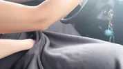 I give the finger to the taxi driver on a busy road in Colombia