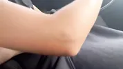 I give the finger to the taxi driver on a busy road in Colombia