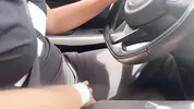 I give the finger to the taxi driver on a busy road in Colombia