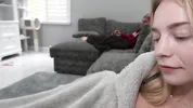 I Sucked and Fucked My Boyfriend on the Couch in Front of my College Roommate!