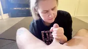 A quick blowjob on a Sunday night