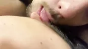 PASSIONATE MAKING OUT - SUCKING AND BITING HER NIPPLES - tongue kissing - OF mixed couple