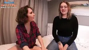 Threesome in Hotel Room After Strip Poker Game - Hot Action!
