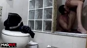 Bathing with Busty in the Shower
