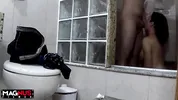 Bathing with Busty in the Shower