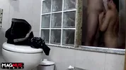 Bathing with Busty in the Shower