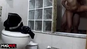 Bathing with Busty in the Shower