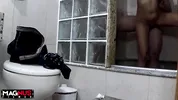 Bathing with Busty in the Shower