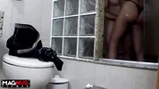 Bathing with Busty in the Shower