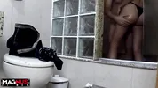 Bathing with Busty in the Shower