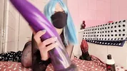 IMPALED through my ass to my throat - Elemental Toys Reamer extreme anal dildo